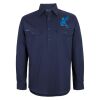 Mens Close Front Long Sleeve 150G Work Shirt Thumbnail