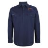 Mens Close Front Long Sleeve 150G Work Shirt Thumbnail