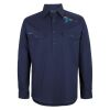 Mens Close Front Long Sleeve 150G Work Shirt Thumbnail
