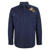 Mens Close Front Long Sleeve 150G Work Shirt Thumbnail