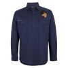 Mens Close Front Long Sleeve 150G Work Shirt Thumbnail