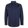 Mens Close Front Long Sleeve 150G Work Shirt Thumbnail