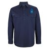 Mens Close Front Long Sleeve 150G Work Shirt Thumbnail