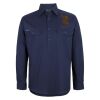 Mens Close Front Long Sleeve 150G Work Shirt Thumbnail