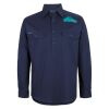 Mens Close Front Long Sleeve 150G Work Shirt Thumbnail