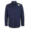 Mens Close Front Long Sleeve 150G Work Shirt Thumbnail