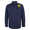 Mens Close Front Long Sleeve 150G Work Shirt Thumbnail
