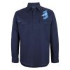 Mens Close Front Long Sleeve 150G Work Shirt Thumbnail