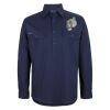 Mens Close Front Long Sleeve 150G Work Shirt Thumbnail