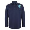 Mens Close Front Long Sleeve 150G Work Shirt Thumbnail