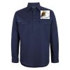 Mens Close Front Long Sleeve 150G Work Shirt Thumbnail