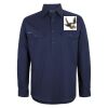 Mens Close Front Long Sleeve 150G Work Shirt Thumbnail