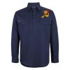 Mens Close Front Long Sleeve 150G Work Shirt Thumbnail