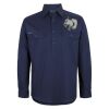 Mens Close Front Long Sleeve 150G Work Shirt Thumbnail