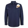 Mens Close Front Long Sleeve 150G Work Shirt Thumbnail