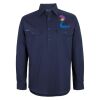 Mens Close Front Long Sleeve 150G Work Shirt Thumbnail