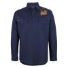 Mens Close Front Long Sleeve 150G Work Shirt Thumbnail