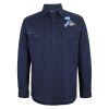 Mens Close Front Long Sleeve 150G Work Shirt Thumbnail