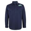 Mens Close Front Long Sleeve 150G Work Shirt Thumbnail