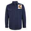 Mens Close Front Long Sleeve 150G Work Shirt Thumbnail