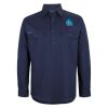Mens Close Front Long Sleeve 150G Work Shirt Thumbnail