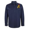 Mens Close Front Long Sleeve 150G Work Shirt Thumbnail