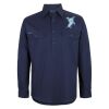 Mens Close Front Long Sleeve 150G Work Shirt Thumbnail