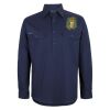 Mens Close Front Long Sleeve 150G Work Shirt Thumbnail