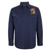 Mens Close Front Long Sleeve 150G Work Shirt Thumbnail