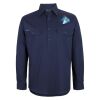 Mens Close Front Long Sleeve 150G Work Shirt Thumbnail