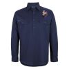 Mens Close Front Long Sleeve 150G Work Shirt Thumbnail
