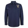Mens Close Front Long Sleeve 150G Work Shirt Thumbnail