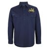 Mens Close Front Long Sleeve 150G Work Shirt Thumbnail
