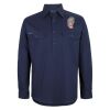 Mens Close Front Long Sleeve 150G Work Shirt Thumbnail