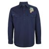 Mens Close Front Long Sleeve 150G Work Shirt Thumbnail