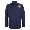 Mens Close Front Long Sleeve 150G Work Shirt Thumbnail