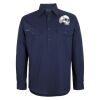 Mens Close Front Long Sleeve 150G Work Shirt Thumbnail