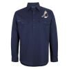 Mens Close Front Long Sleeve 150G Work Shirt Thumbnail