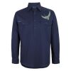 Mens Close Front Long Sleeve 150G Work Shirt Thumbnail