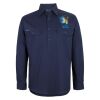 Mens Close Front Long Sleeve 150G Work Shirt Thumbnail
