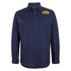 Mens Close Front Long Sleeve 150G Work Shirt Thumbnail