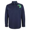 Mens Close Front Long Sleeve 150G Work Shirt Thumbnail