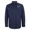Mens Close Front Long Sleeve 150G Work Shirt Thumbnail