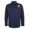 Mens Close Front Long Sleeve 150G Work Shirt Thumbnail