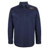 Mens Close Front Long Sleeve 150G Work Shirt Thumbnail
