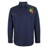 Mens Close Front Long Sleeve 150G Work Shirt Thumbnail