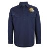 Mens Close Front Long Sleeve 150G Work Shirt Thumbnail