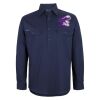 Mens Close Front Long Sleeve 150G Work Shirt Thumbnail