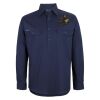 Mens Close Front Long Sleeve 150G Work Shirt Thumbnail