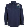 Mens Close Front Long Sleeve 150G Work Shirt Thumbnail